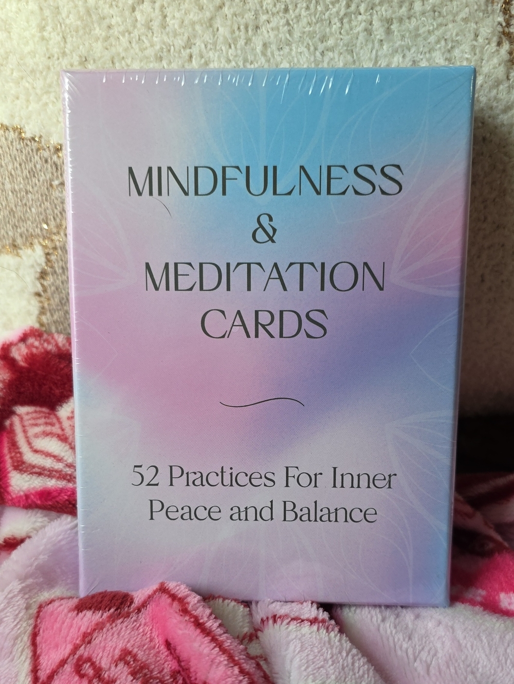 Mindfulness & Meditation Cards - Pastel Pink Blue